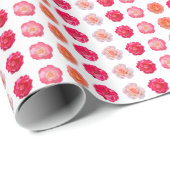 Rosen Wiederholen Geschenkpapier (Rolleneckpunkt)