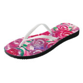 Rosen-Zehen Badesandalen (Schrägansicht)