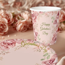 Rosen zum Galentine-Brunch-Tisch von Blush Garden