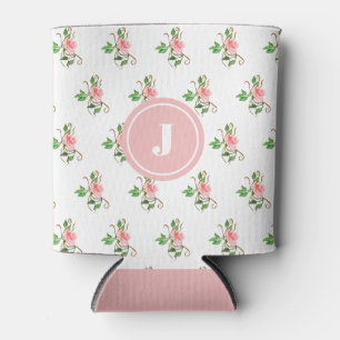 Rosenanfänger mit rosa Blush-Rose färben Dosenkühler