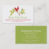 Rosenangesagte Visitenkarte (Vorne/Hinten)