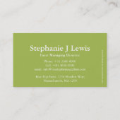 Rosenangesagte Visitenkarte (Rückseite)