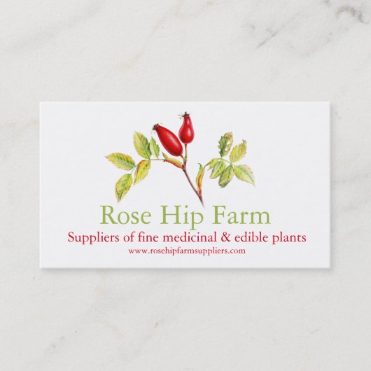 Rosenangesagte Visitenkarte (Vorderseite)