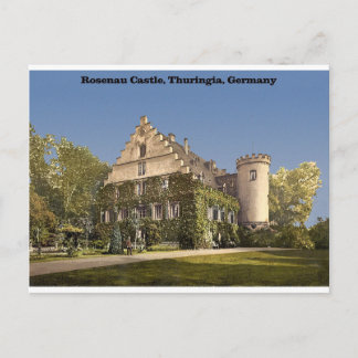 Rosenau Schloss, Thüringen, Deutschland Postkarte