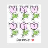 Rosenaufkleber Aufkleber (Blatt)