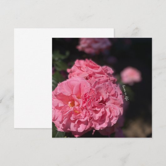 Rosenaufkleber Einladung (Vorne/Hinten)