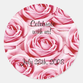 Rosenaufkleber Runder Aufkleber