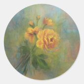 Rosenaufkleber Runder Aufkleber (Vorderseite)