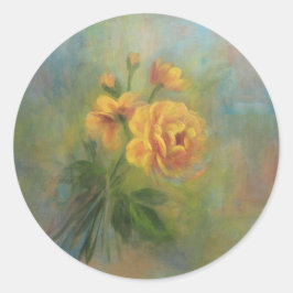 Rosenaufkleber Runder Aufkleber