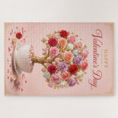 Rosenbaum der Valentinstagswünsche Puzzle (Horizontal)