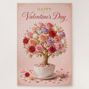 Rosenbaum der Valentinstagswünsche Puzzle