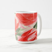 Rosenbedruckter Kaffeebecher Kaffeetasse (VorderseiteRechts)
