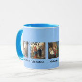 Rosenbeet frohe *Mysteries Kaffee-Tasse Tasse (Vorderseite Links)