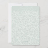 Rosenbeet-in der Hand religiöse Einladung (Rückseite)