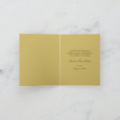 Rosenbeet-Quermonogramm Scripted Foto religiös Dankeskarte (Innenseite)