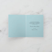 Rosenbeet-Quermonogramm Scripted Foto religiös Dankeskarte (Innenseite)