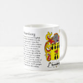 Rosenberg-Familien-Wappen Tasse (VorderseiteRechts)