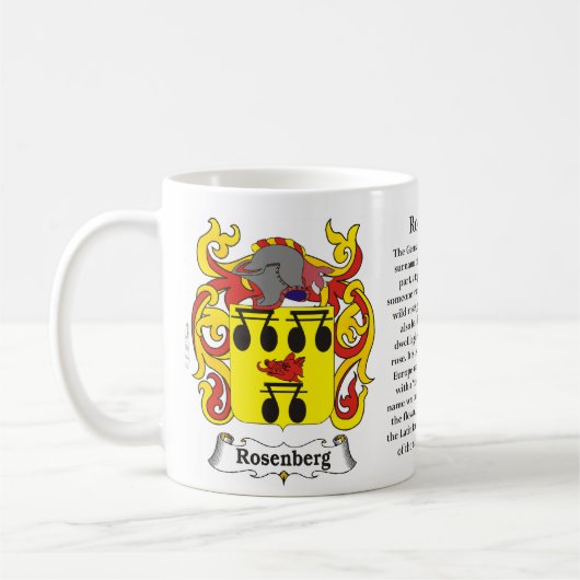 Rosenberg-Familien-Wappen Tasse (Links)