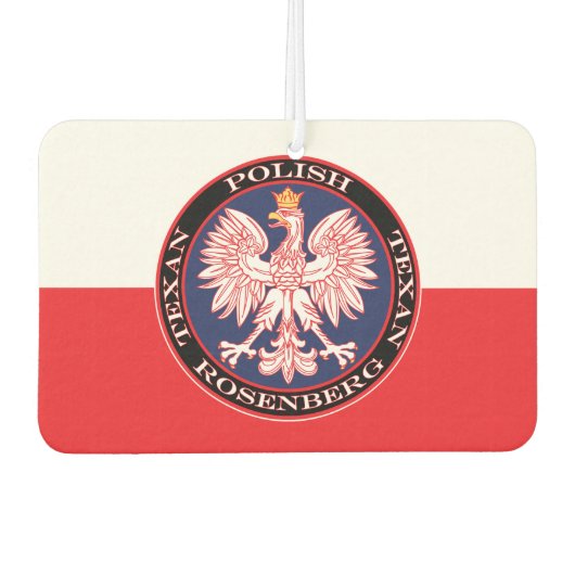 Rosenberg Runde Polnisch Texan Autolufterfrischer (Vorderseite)
