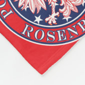Rosenberg Texas Polnischer Adler Fleecedecke (Ecke)