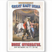 Rosenbergs "Great East India Horse Invigorator". Aufkleber (Vorderseite)
