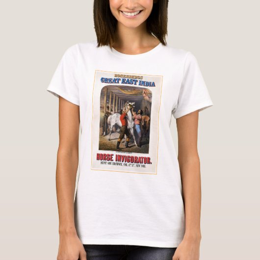 Rosenbergs "Great East India Horse Invigorator". T-Shirt (Vorderseite)