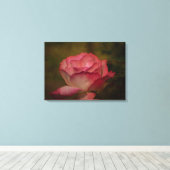 Rosenbild auf Leinwand im frühen Abendlicht (Insitu (Holzboden))