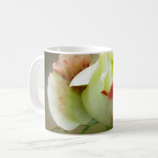 Rosenbläschen Kaffeetasse (Vorderseite Links)