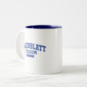 Rosenblatt-Stadium für Kaffeemaschine-Tasse Zweifarbige Tasse (Vorderseite Links)