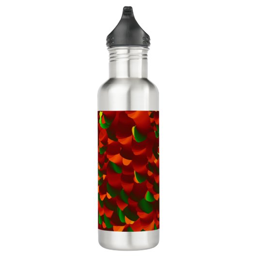  Rosenblätter abstrakt Edelstahlflasche (Rechts)