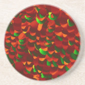 Rosenblätter abstrakt Getränkeuntersetzer (Vorne)