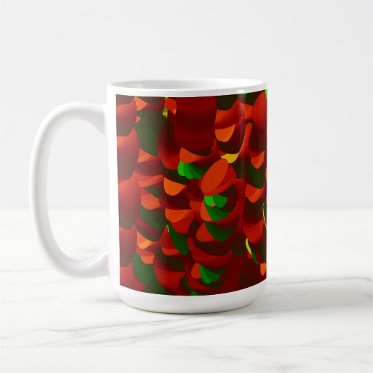  Rosenblätter abstrakt Kaffeetasse (Links)