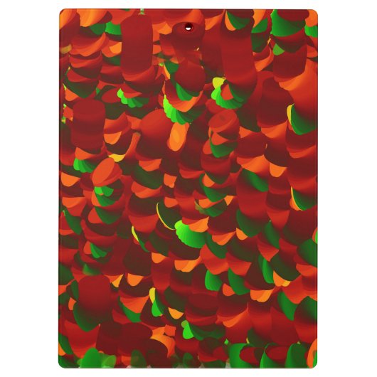  Rosenblätter abstrakt Klemmbrett (Rückseite)