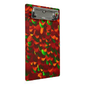 Rosenblätter abstrakt Mini Klemmbrett (Schrägansicht)