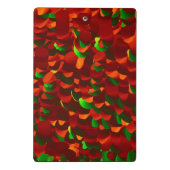  Rosenblätter abstrakt Mini Klemmbrett (Rückseite)