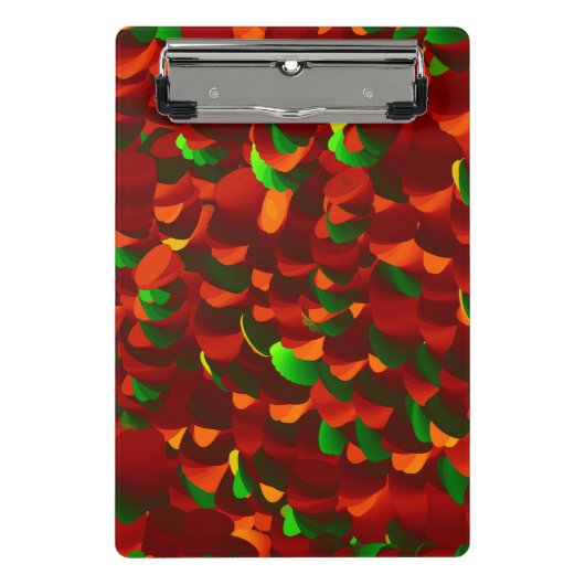 Rosenblätter abstrakt Mini Klemmbrett (Vorderseite)