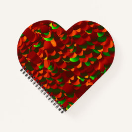  Rosenblätter abstrakt Notizblock