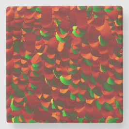  Rosenblätter abstrakt Steinuntersetzer