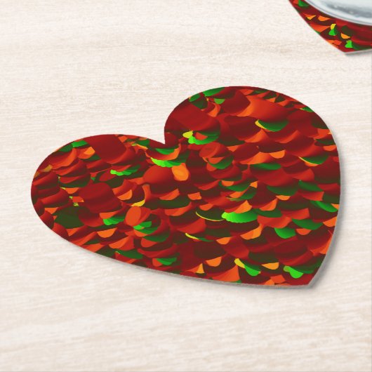 Rosenblätter abstrakt Untersetzer (angewinkelt)