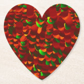 Rosenblätter abstrakt Untersetzer (Vorderseite)