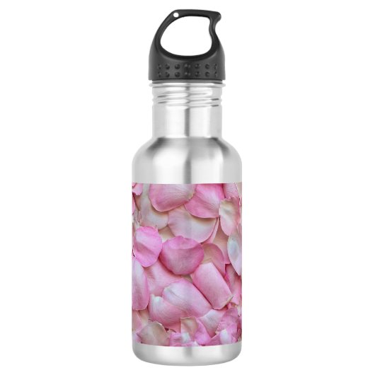 Rosenblätter Edelstahlflasche (Vorderseite)