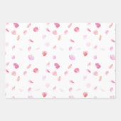 Rosenblätter Geschenkpapier Set (Vorderseite 3)