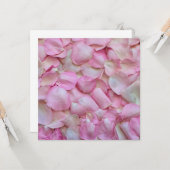 Rosenblätter Karte (Vorderseite/Rückseite Beispiel)