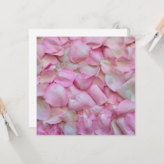 Rosenblätter Karte (Vorderseite/Rückseite Beispiel)