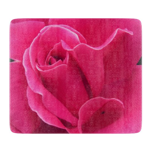 Rosenblätter Schneidebrett (Vorderseite)