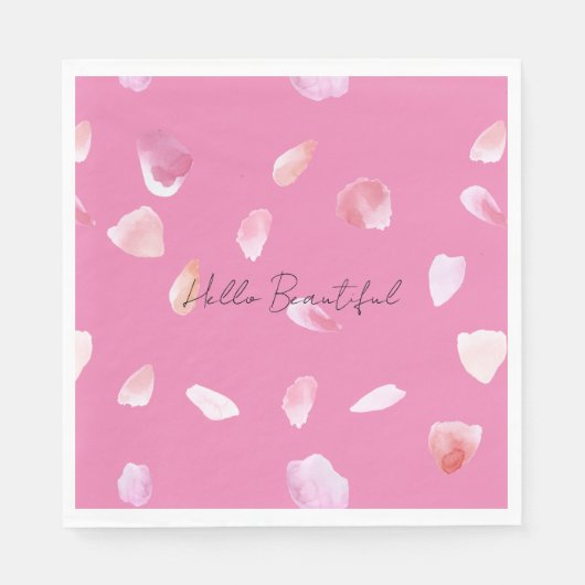 Rosenblätter Serviette (Vorderseite)