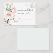 Rosenblätter wie viele Küsse im Jar Platzkarte (Vorne/Hinten)