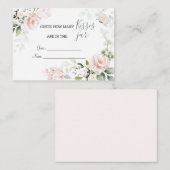 Rosenblätter wie viele Küsse im Jar-Spiel Begleitkarte (Vorne/Hinten)