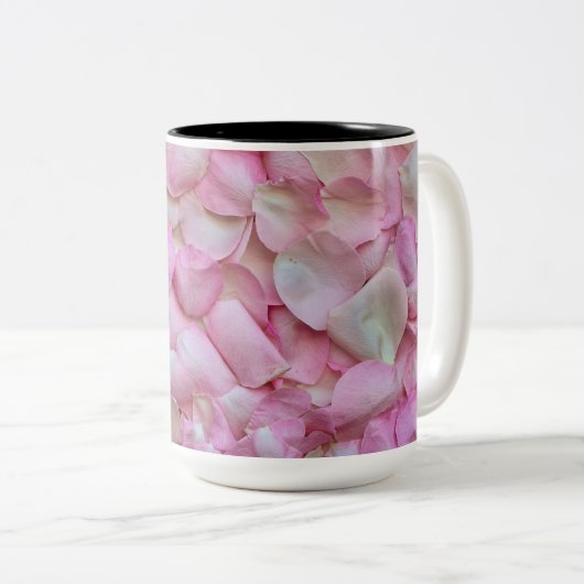 Rosenblätter Zweifarbige Tasse (VorderseiteRechts)
