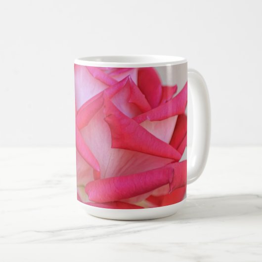 Rosenblättern Blume Tasse Kaffee Cup (VorderseiteRechts)